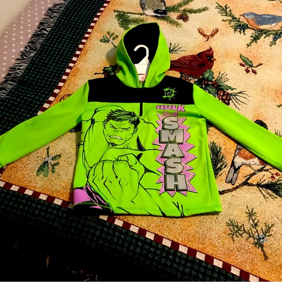 Marvel Hulk pullover Hoody boys 7 - Picture 1 of 5